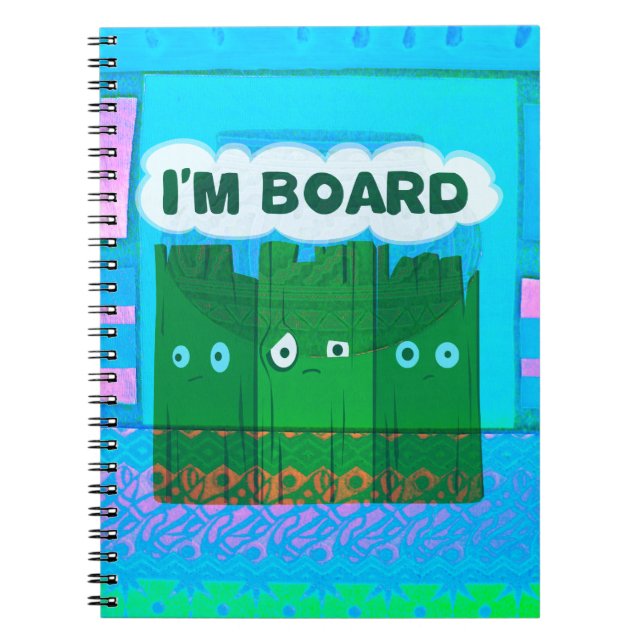 Carnet Drôle Inspirational Graphic Je m'ennuie Texte Art (Devant)
