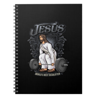 Carnet Drôle Jésus chrétien Poids Levant Pun Hommes Lui G