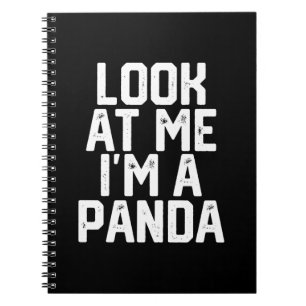 Carnet Drôle Panda Lazy Regardez-Moi Je Suis Un Panda