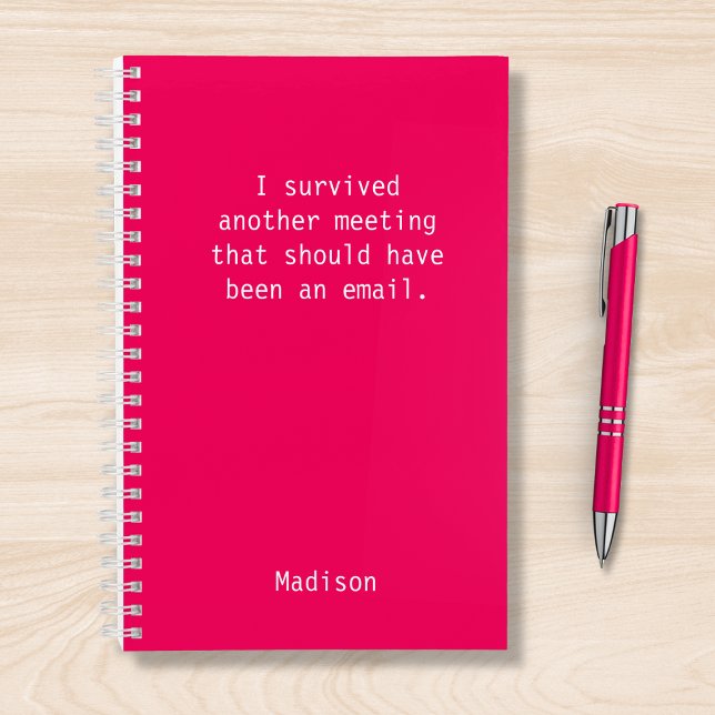 Carnet Drôle Personnalisé I Survié Bureau Réunion (Créateur téléchargé)