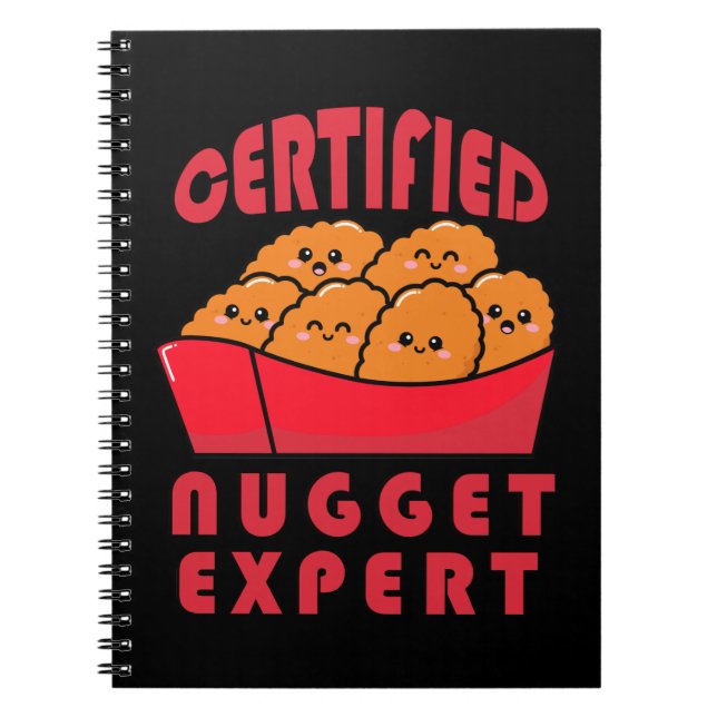 Carnet Drôle Poulet Nugget Expert Nug Life (Devant)