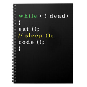 Carnet Drôle Programmeur Informatique Manger Code Sommei