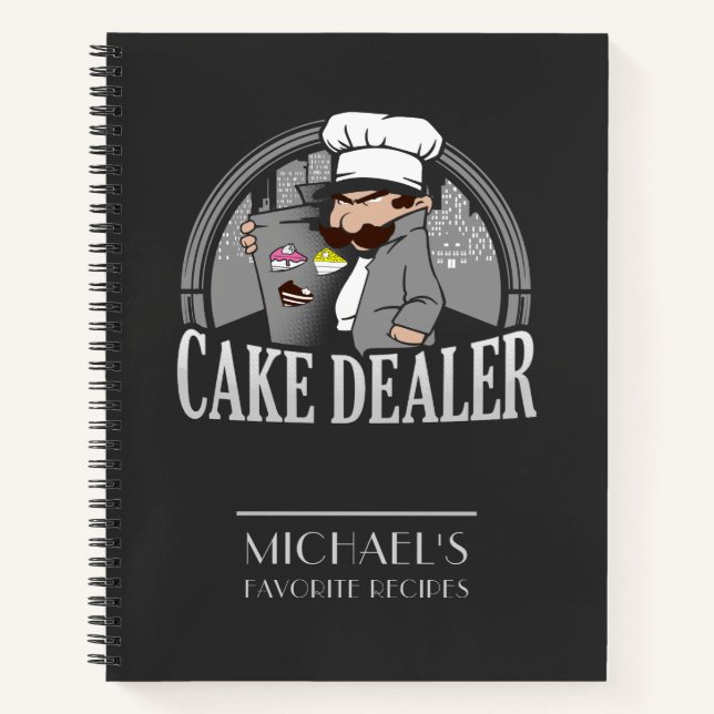 Carnet Drôle propriétaire de boulangerie Chefs Recette pe (Devant)