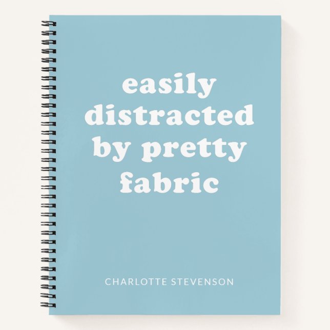 Carnet Drôle Quote de tissu de chicane Nom personnalisé B (Devant)