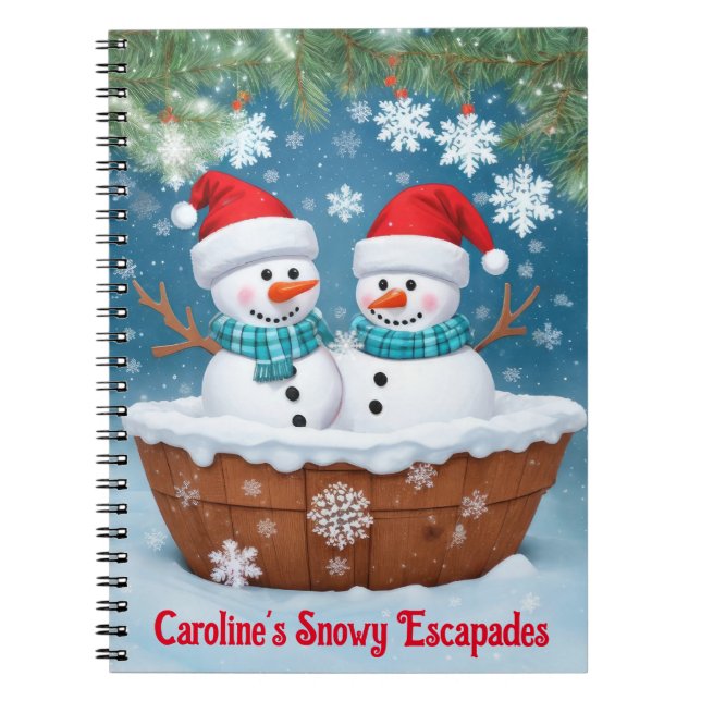 Carnet Drôle Snowmen (Devant)