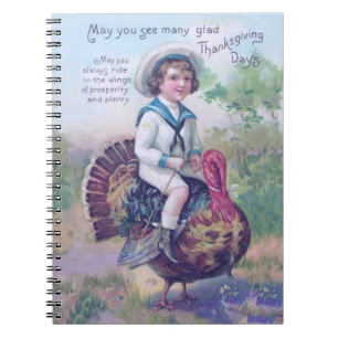 Carnet Drôle Thanksgiving Turquie