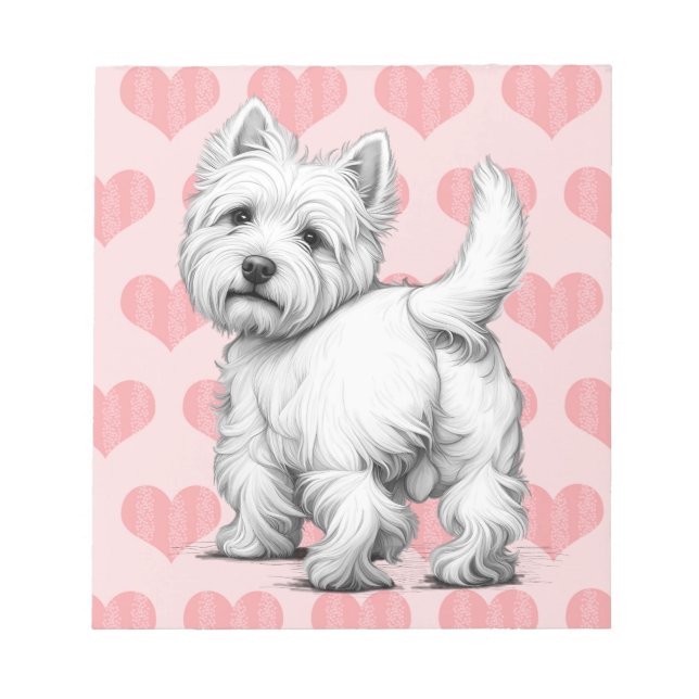 Carnet du coeur de Westie (Devant)