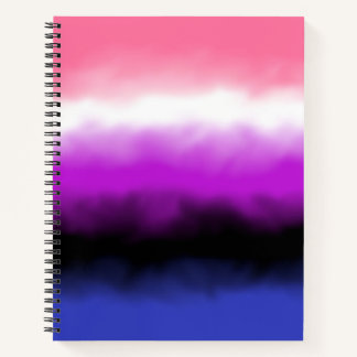 Carnet du drapeau genderfluid