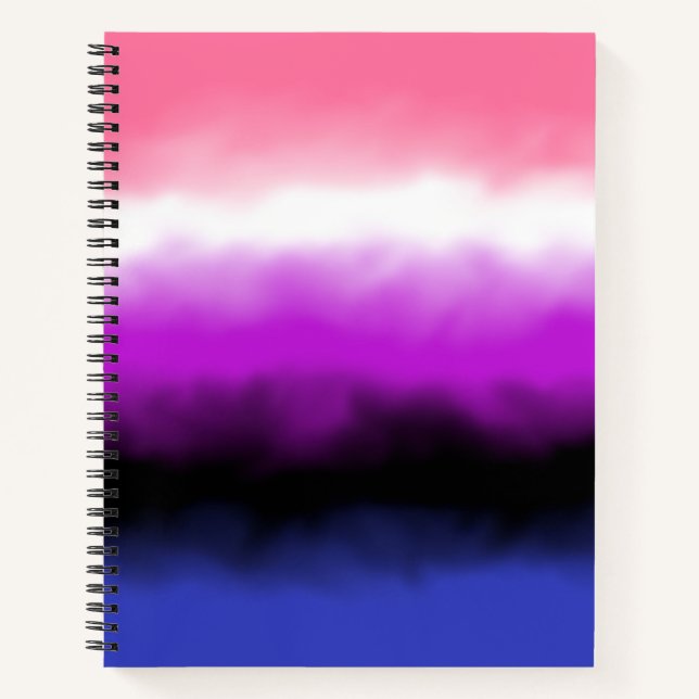 Carnet du drapeau genderfluid (Devant)