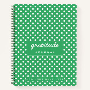 Carnet du journal de gratitude verte