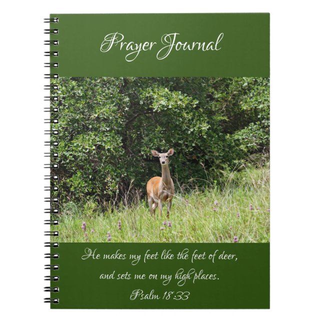 Carnet du Journal de prière Wild Deer (Devant)