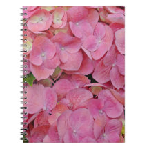 Carnet du Journal des fleurs d'Hydrangée rose