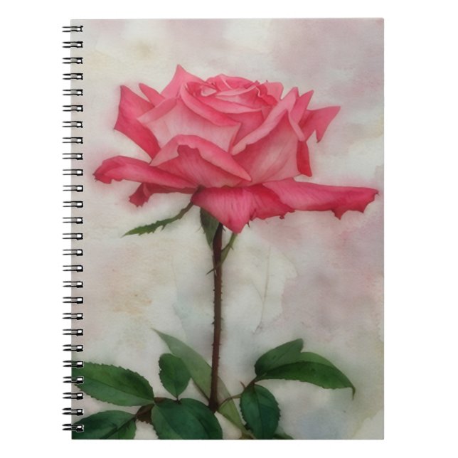 Carnet du Journal des Fleurs Rose Art (Devant)