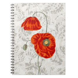Carnet du Journal des Poppies rouges vintage