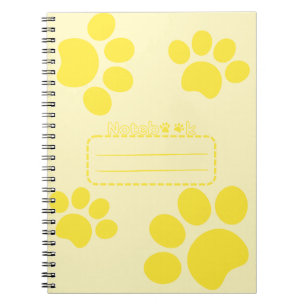 Carnet du journal jaune des pages de chats
