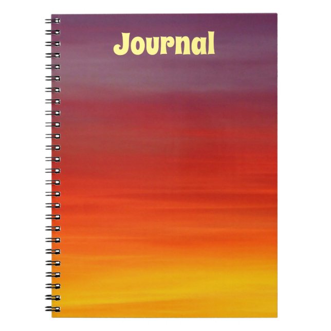 Carnet du journal Sunset Ombre (Devant)