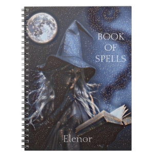 Carnet du livre des sorts de sorcière customisé