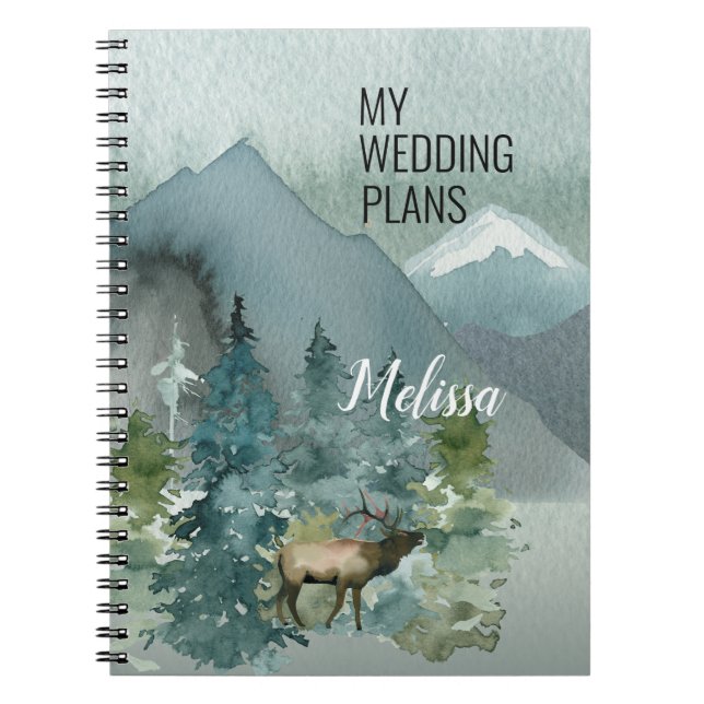 Carnet du nom du Wedding planner Forest Wonder (Devant)