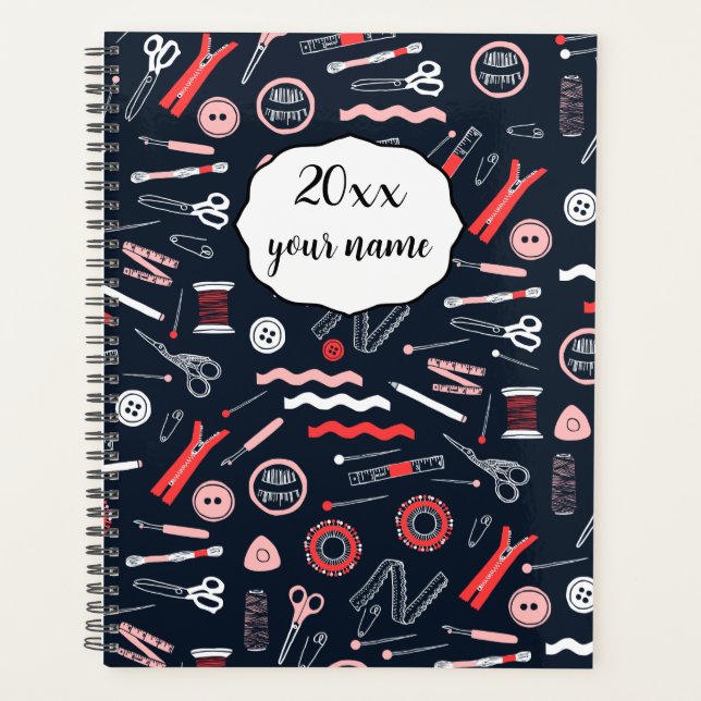 Carnet du planificateur de thème de couture person (Devant)