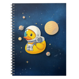 Carnet Duckie en caoutchouc dans l'espace