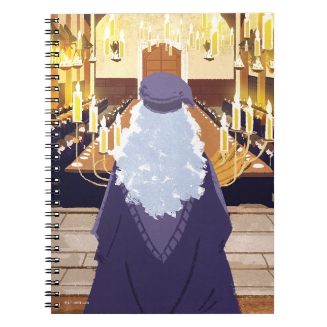 Carnet Dumbledore Parlant dans la grande salle Hogwarts (Devant)