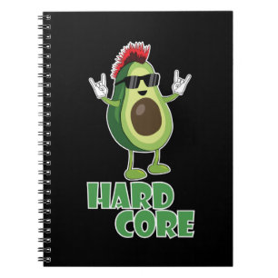 Carnet Dur coeur Avocado Funny