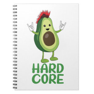 Carnet Dur coeur Avocado Funny