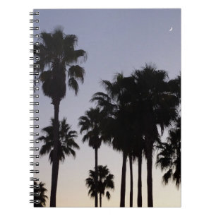 Carnet Dusk avec palmiers Scène tropicale