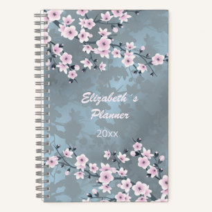 Carnet Dusky Rose Dusty Blue Cherry Blossom Année