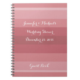 Carnet Dusty Rose fête d'anniversaire Wedding shower