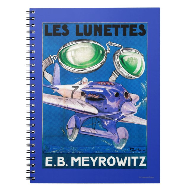 Carnet E.B. Meyrowitz Flying Goggles Publicité (Devant)