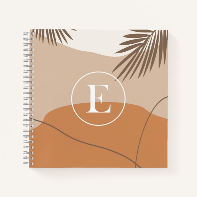 Carnet E - Lettre monographie initiale E Conception abstr (Devant)
