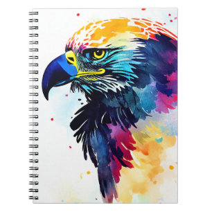 Carnet Eagle Sauvage Nature Animal Couleur Art Peinture