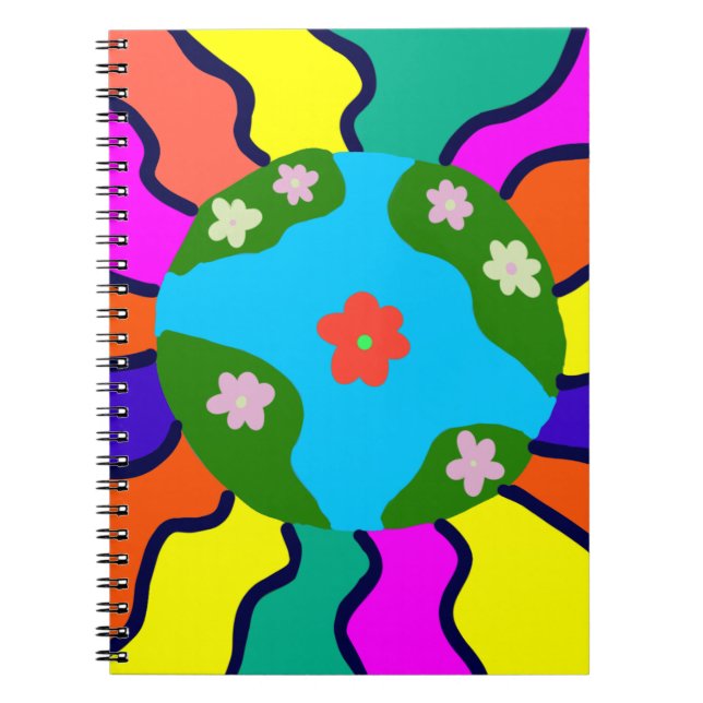 Carnet Earth Retro Vibes Art (Devant)