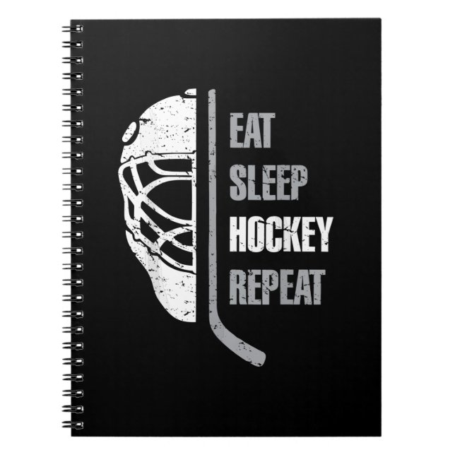 Carnet Eat Sleep Hockey Repeat Christmas Pour les enfants (Devant)