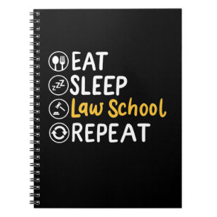 Carnet Eat Sleep Law School Répétition