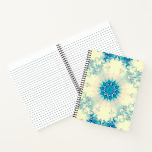 Carnet Eau congelée Flocon d'hiver bleu gelé