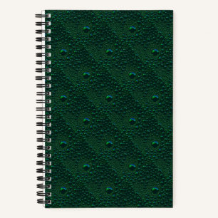 Carnet Eau sur métal vert