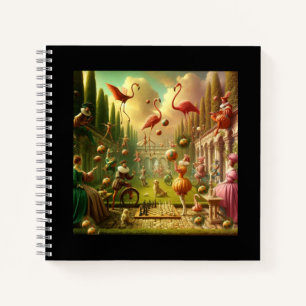 Carnet "Échecs lunaires et carnaval de Flamant rose - Ima