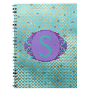 Carnet Échelle de sirène turquoise et violette École de m