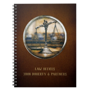 Carnet Échelles personnalisables de justice Avocat Brow