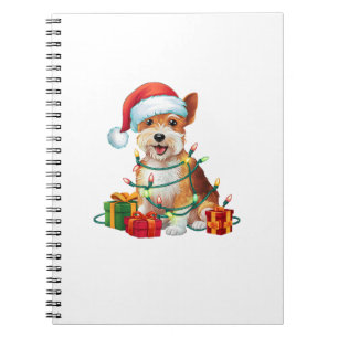 Carnet Éclairage de Noël Chapeau Dandie Dinmont Terrier C