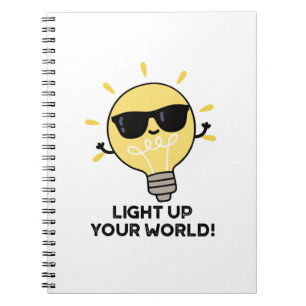 Carnet Éclairer Votre Monde Amusante Ampoule Positive Cal