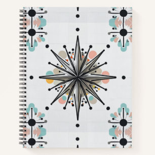Carnet Éclatement Stellaire Atomique Rétro Moderne du Mil