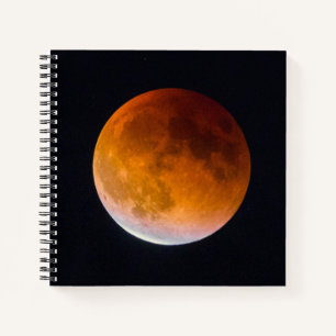 Carnet Éclipse lunaire de la Lune bleue État de Washing