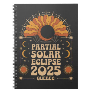 Carnet Éclipse solaire partielle 2025 Québec Canada