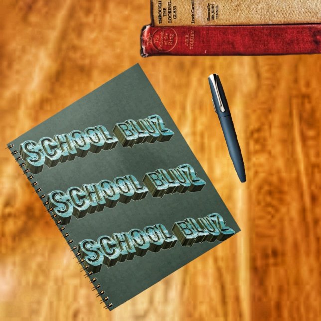 Carnet École Bluz-3D (A unique notebook, with a unique design!)