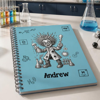 Carnet École de chimie de poche du scientifique fou