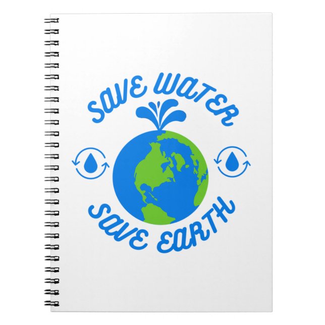 Carnet Économisez de l'eau Économisez de la Terre (Devant)