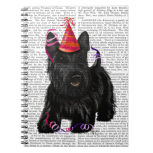 Carnet Écossais Terrier et casquette de partie